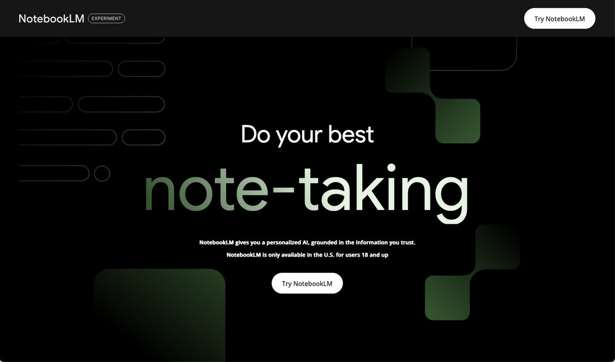 google notebooklm splash screen